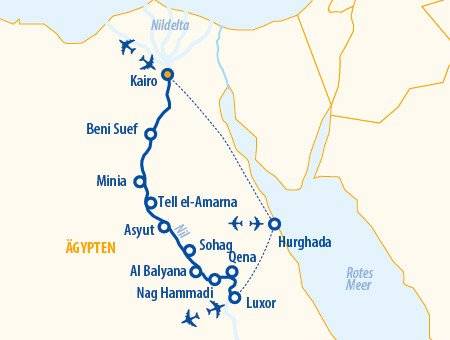 Echnaton 2025 – ab Luxor – Ägypten Nilkreuzfahrt