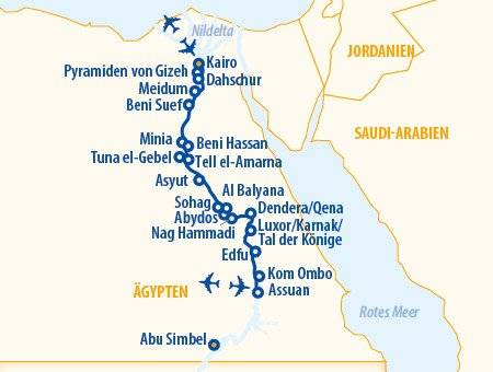 Nofretete 2025 – ab Assuan – Ägypten Nilkreuzfahrt